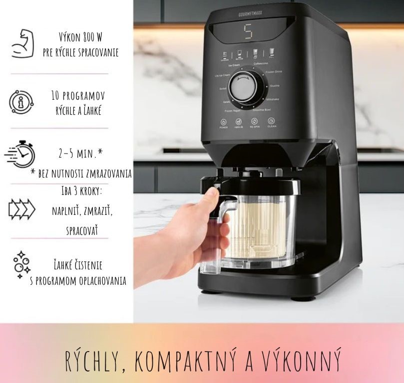 GourmetMaxx Multifunkčný výrobník zmrzliny SmoothUp 19370 (6)